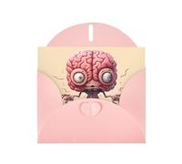 Pink YYHWHJDE Carte de vœux Motif cerveau humain 15,2 x 10,2 cm Design tendance et unique pour diverses occasions