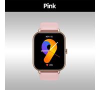 Pink Zeblaze-Montre connectée BantiLite pour hommes, avec appels vocaux, moniteur de santé et de sport, notification et assistant vocal ""Nipseyteko