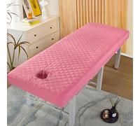 Pink3,60x180cm/1.9x5.9ft,Réutilisables Couvre-Lit De Massage Avec Trou Pour Le Visage,Housse De Drap De Lit De Massage Lavable Pour Housse De Canapé De Massage De Beauté