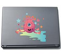 PinkElephant clm029 Autocollant pour Ordinateur Portable Motif Funny Little Monster Jellyfish 210 x 220 mm