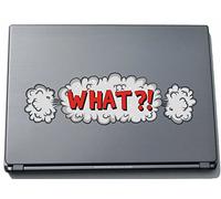 PinkElephant Comic 006 Autocollant pour Ordinateur Portable Motif Funny Scene What? 150 mm