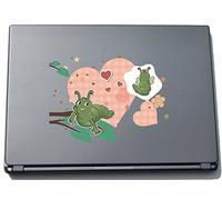 PinkElephant lovely006 Autocollant pour Ordinateur Portable Motif Sweet Heart Cocoon with Leaves 210 mm