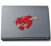 PinkElephant Misc2-Hearts12 Autocollant pour Ordinateur Portable Motif Crazy Creepy Heart 150 mm