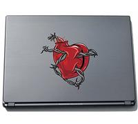 pinkelephant Misc2-hearts2 150 x 148 mm Crazy Creepy Heart Autocollant Skin pour Ordinateur Portable