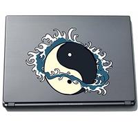 PinkElephant Misc3-Yinyang5 Autocollant pour Ordinateur Portable Motif Stylish Yin Yang Wellen 210 x 271 mm