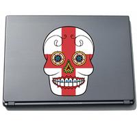 PinkElephant Skull Autocollant pour Ordinateur Portable Motif Drapeau Angleterre 150 x 110 mm
