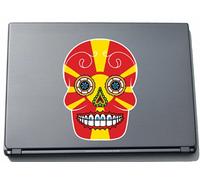 PinkElephant Skull Autocollant pour Ordinateur Portable Motif Drapeau Macédoine 210 x 154 mm