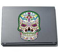 PinkElephant SSK5 Autocollant pour Ordinateur Portable Motif Sugar Skull 150 x 110 mm