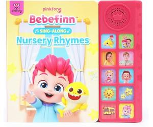 Pinkfong Bebefinn Livre sonore de comptines - Livre musical à 10 boutons pour tout-petits de 1 à 3 ans | Comprend des chansons de l'album numérique « Bebefinn Best Nursery Rhymes » (Amazon Music)