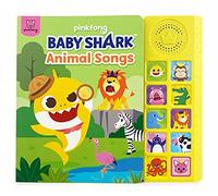 Pinkfong Livre sonore à 10 boutons pour bébé requin, comptines interactives pour enfants, jouets d'apprentissage éducatifs