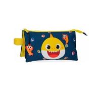 Pinkfong pochette Baby Shark junior 22 cm polyester bleu/jaune