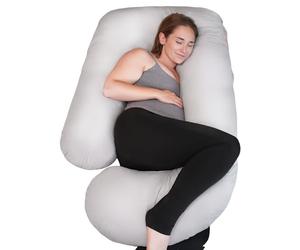 PinkFroggie Coussin de Grossesse,Grand Coussinet allaitementen Forme de U,Coussins de maternité et Corps pour Dormir de Grossesse,Coussin Allaitement en Velours remplaçable et Lavable