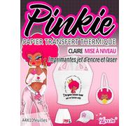 PINKIE papier transfert pour textile blanc et clair, A4*10 feuilles papier transfert thermocollant, impression jet d’encre&laser FR-2-3.0-10