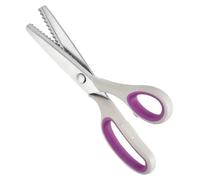 Pinking Shears, Stainless Steel Zigzag Scissors, Non Slip Handled Pinking Shears for Fabric Paper Leather Silk DenimPinking