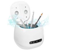 Pinkiou Machine de nettoyage pour ongles, 3 modes de minuterie, outil de nettoyage des ongles, outil de nettoyage d'ongles rechargeable 48 000 Hz pour perceuses à ongles, brosses, usage domestique en