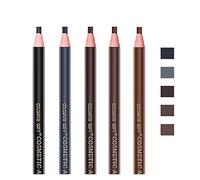 Pinkiou Makeup Crayon Sourcil, Eye Liner Noir Waterproof, 5 Couleurs, Noir, Gris, Brun, Brun Foncé, Brun Clair