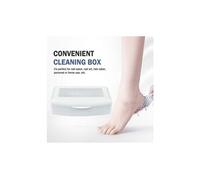 Pinkiou nail tool clean box plateau à ongles en plastique pour récipient de nettoyage à l'alcool