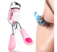 Pinkiou Recourbe-cils électrique chauffant, Appareil à chauffe rapide pour une courbure jusqu'à 24 heures, 2 niveaux de température, modèle rechargeable (USB-C), Compatible avec le mascara