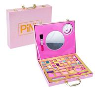 Pinkit Selfie Ring Suitcase, 1 Trousse de Maquillage avec Miroir et Anneau Lumineux pour Selfie