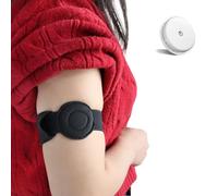 pinklilycare Lot de 2 bracelets pour capteur freestyle libre, 3 housses, protecteur de capteur pour transmetteur de bracelet pour diabète Taille unique Noir