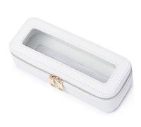 Pinkmik Trousse à pinceaux de maquillage transparente pour voyage, trousse de toilette et de maquillage avec fermeture éclair, organiseur de sac à main, trousse essentielle de voiture pour femme