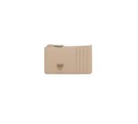 Pinko Airone Cardholder Veau Soie Accessoires pour cartes de voyage pour femme, Beige (c50 q beige gris), 14X8X1, Porte-cartes de crédit