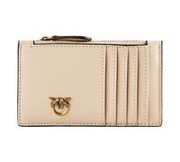 Pinko Porte-cartes Airone Veau Soie Beige (c50 q beige gris) 14X8X1 pour femme