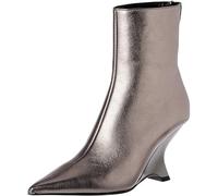 Pinko Albeniz Bûche en Cuir Lamin BottineFemme