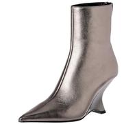 Pinko Albeniz Bûche en Cuir Lamin BottineFemme