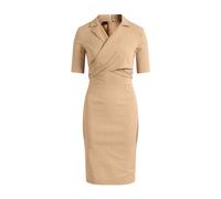 Pinko, Femme, Robes, Beige, Taille: 38 FR Robe portefeuille à col cranté