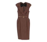 Pinko - Amadine Midi Dress - Femme - Robes - Brun - Taille: 38 FR
