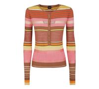 Pinko - Arc-en-ciel Côtes Mist Haut Tricoté - Femme - Pulls - Multicolore - Taille: 40 FR
