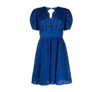 Pinko - Aureo Cotton Belted Dress - Femme - Robes - Bleu - Taille: 36 FR