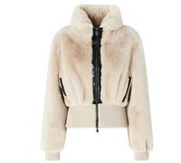 Pinko - Bagels Bomber Jacket - Femme - Vestes - Beige - Taille: 38 FR