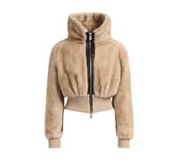Pinko - Bagels Bomber Jacket - Femme - Vestes - Beige - Taille: 38 FR
