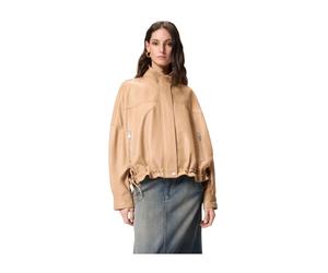 Pinko - Bailee Blouson - Femme - Vestes - Beige - Taille: 36 FR