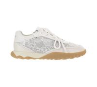 Pinko - Baskets avec Broderie Florale - Femme - Chaussures - Blanc - Taille: 38 EU