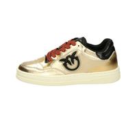 Pinko - Baskets basses en cuir - Femme - Chaussures - Jaune - Taille: 37 EU
