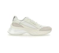 Pinko - Baskets en Maille Blanche avec Détails Métalliques - Femme - Chaussures - Blanc - Taille: 38 EU