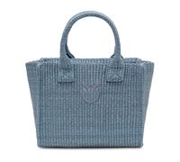 Pinko - Beach Shopper Mini - Femme - Sacs - Bleu - Taille: ONE Size
