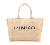 Pinko - Beach Shopper Rafia - Femme - Sacs - Beige - Taille: ONE Size