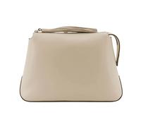 Pinko - Beauty Case en cuir avec logo - Femme - Sacs - Beige - Taille: ONE Size