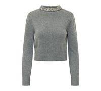 Pinko - Berlino Pull Blend - Femme - Pulls - Gris - Taille: 40 FR