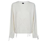 Pinko - Berna Pull Argyle Traforato - Femme - Pulls - Beige - Taille: 38 FR
