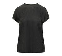 Pinko - Blouse à manches courtes et col rond - Femme - Blouses et Chemises - Noir - Taille: 46 FR
