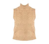 Pinko - Blouse de haute qualité sans manches - Femme - Pulls - Beige - Taille: 40 FR