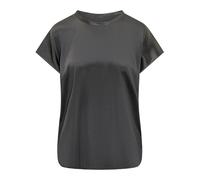 Pinko - Blouse en satin à manches courtes - Femme - Tops - Noir - Taille: 46 FR