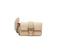 Pinko borsa Love Bag One Mini Slouchy in pelle beige oro UNI