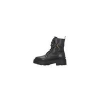 Pinko - Bottines en cuir avec bride logo - Femme - Chaussures - Noir - Taille: 37 EU