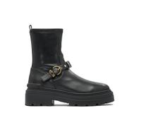 Pinko bottines en cuir noir femme - 38